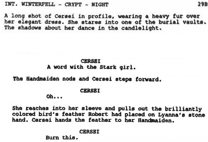 Cersei, that’s hilariously petty.